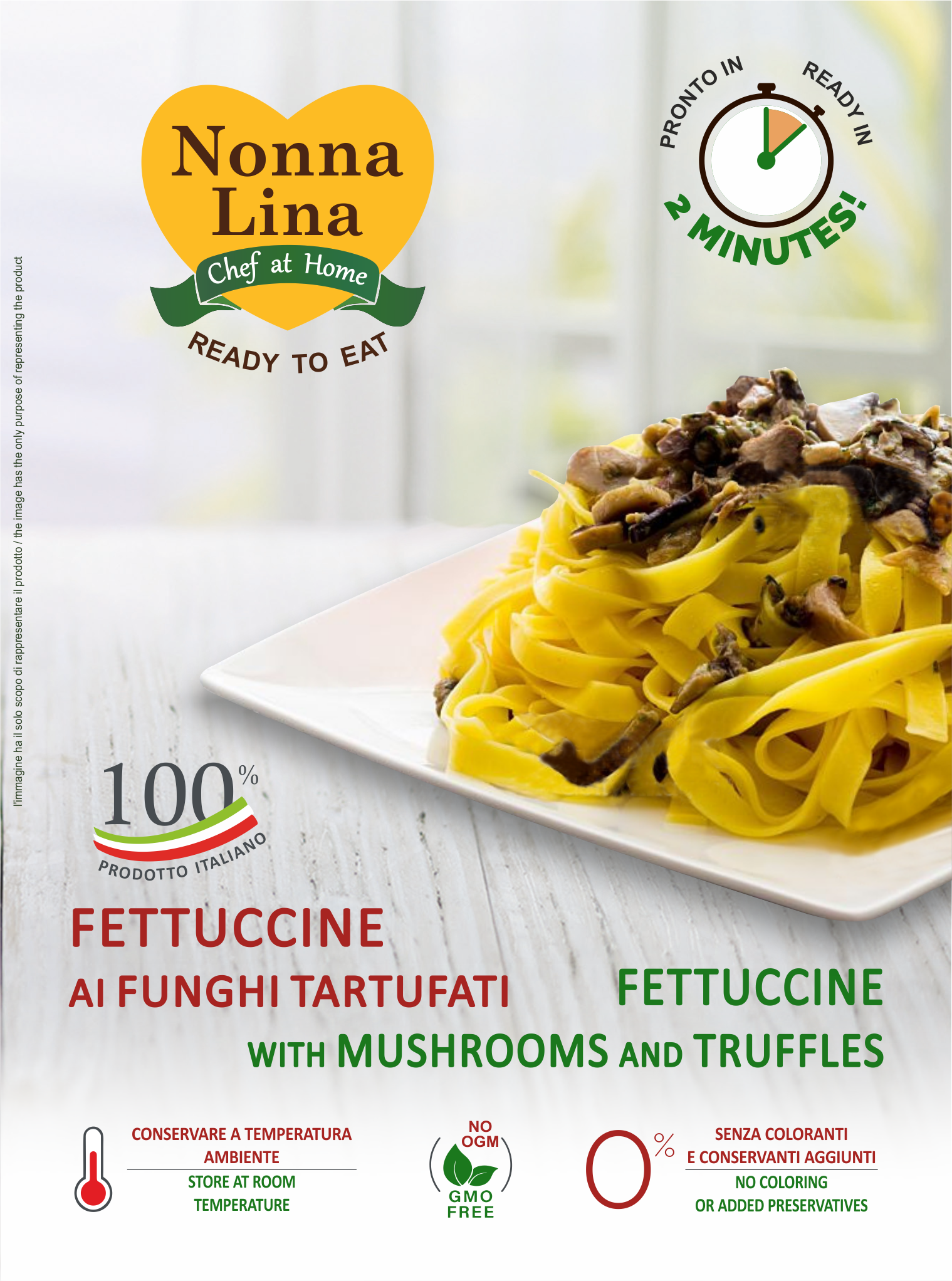 FETTUCCINE with Mushrooms and Truffles