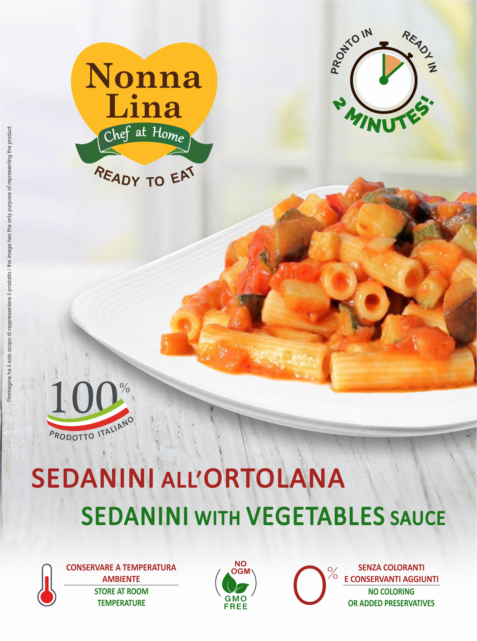 SEDANINI with Vegetable Sauce