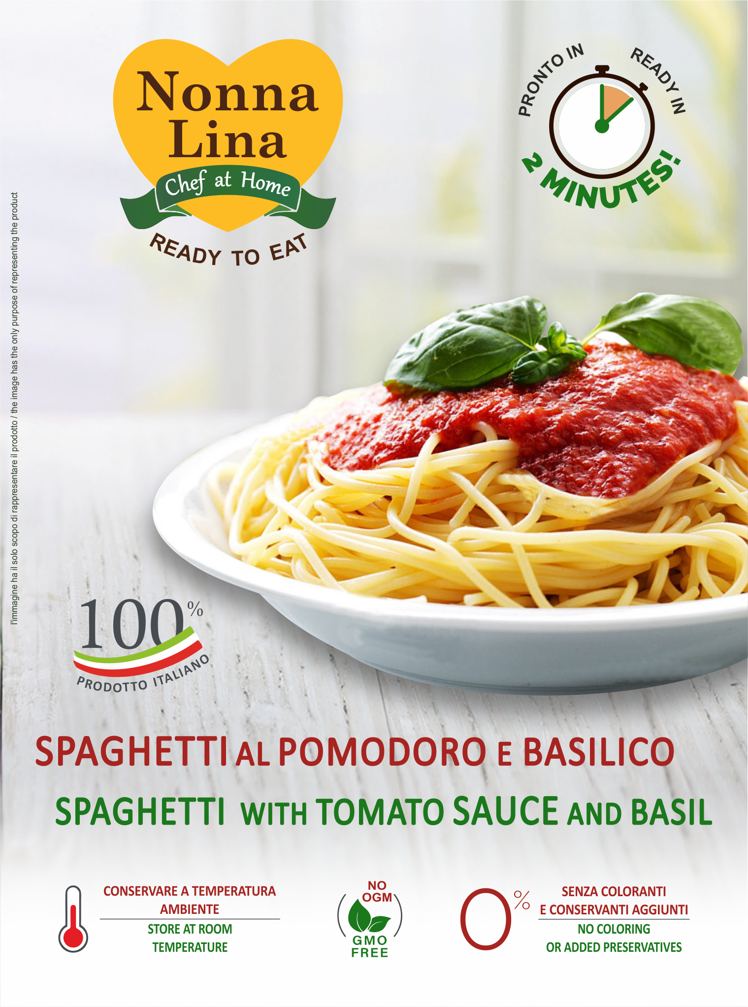 SPAGHETTI with Tomato Sauce and Basil